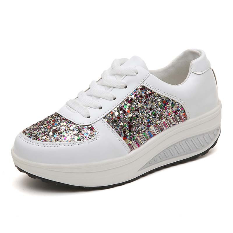 2021-es női alkalmi cipők Bling Bling lapos női tornacipők szabadtéri női edzőcipők női vulkanizáló cipők női Zapatos De Mujer