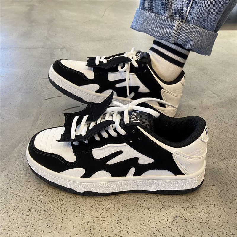 „HOUZHOU“ sportbačiai, sportiniai batai, moteriški pavasario tenisas, moteriški, plokščia, laisvalaikio krepšelio platforma „Vulcanize“ bėgimo balti juodi „Kawaii“, 2022 m.