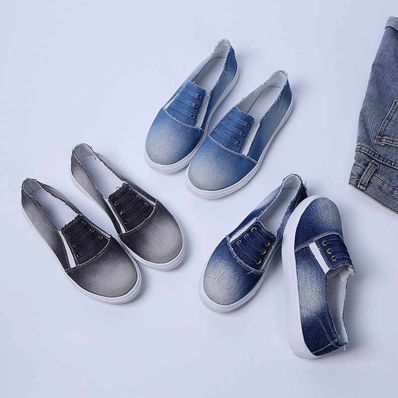 Naiste lõuendist kingad 2022 vabaaja lõuendist kingad Naiste mugavad libisemiskingad Naiste pluss Szie moodsad lamedad jalanõud Zapatillas De Mujer