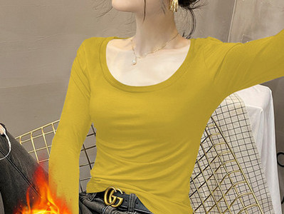 Ühevärviline ümara kaelusega pikkade varrukatega pluus naistele