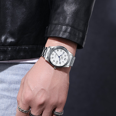2022 m. prabangus prekės ženklo aukštos kokybės dizainerio visiškai nerūdijančio plieno vyriški kvarciniai laikrodžiai Relogio Masculino mados Montre Homme laikrodis