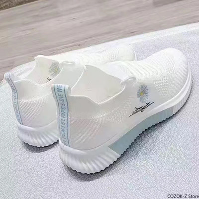 Tinkliniai sportbačiai moterims, 2021 m. pavasaris vasara, nauji moteriški batai korėjietiški bėgimui Balta kvėpuojanti tinkliniai batai cozok