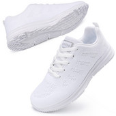 Fehér tornacipő női cipő 2022 fűzős masszív alkalmi lapos cipő női tornacipő légáteresztő háló Tenis Feminino