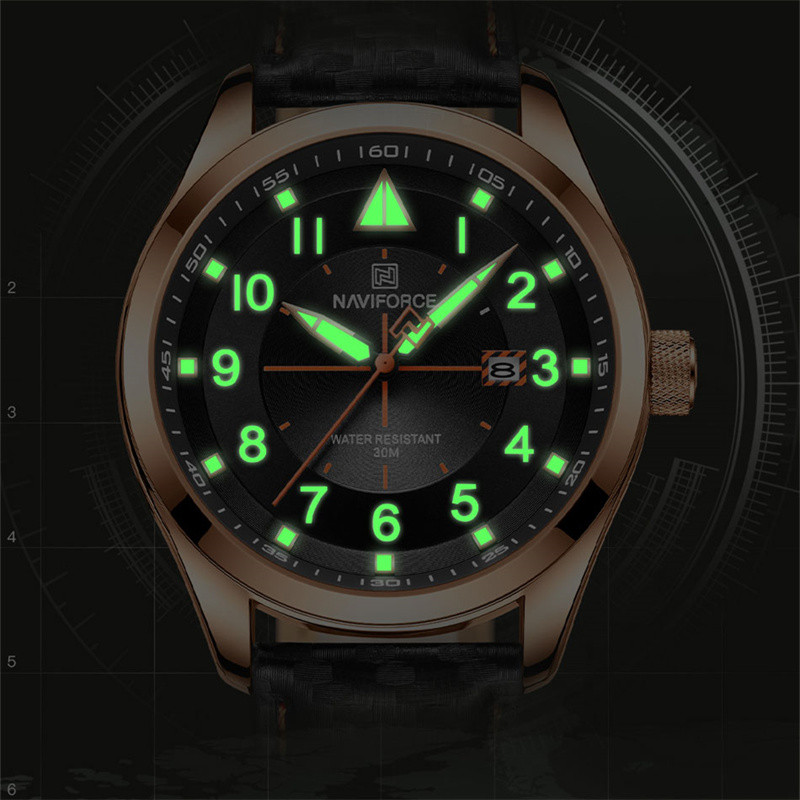 NAVIFORCE 2022 uued originaalkellad meestele Luksuslik vabaaja randmekell Mehe ärinahast veekindel spordikvartsist klassikaline kell