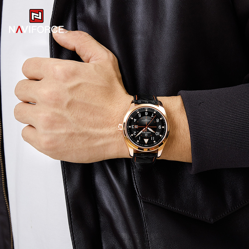NAVIFORCE 2022 uued originaalkellad meestele Luksuslik vabaaja randmekell Mehe ärinahast veekindel spordikvartsist klassikaline kell