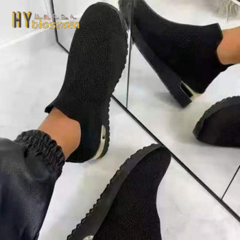 2022 Sneakers Γυναικεία Βουλκανιζέ Παπούτσια Γυναικεία μονόχρωμα slip-on πάνινα παπούτσια για γυναικεία casual αθλητικά παπούτσια Μόδα παπούτσια Mujer