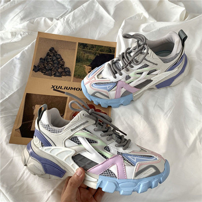 LLUUMIU ženske debele tenisice 2021. nova marka moda proljeće ljeto ležerne cipele Debeli donji dio Ženske sportske cipele velika veličina 43 44