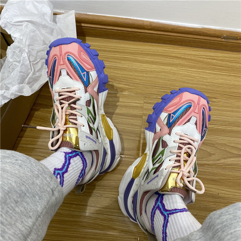 LLUUMIU ženske debele tenisice 2021. nova marka moda proljeće ljeto ležerne cipele Debeli donji dio Ženske sportske cipele velika veličina 43 44