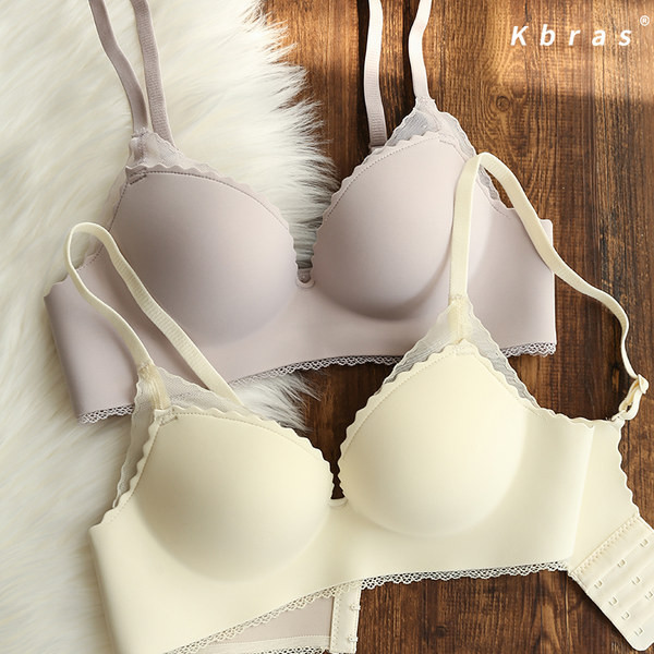 Naiste õmblusteta pitsrinnahoidja reguleeritavate rihmade ja kaheosalise komplektiga