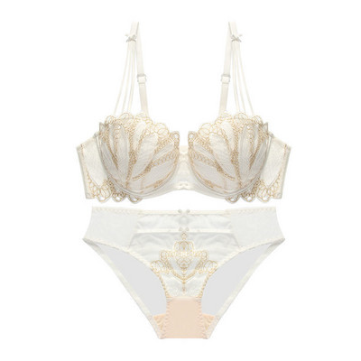 Uue mudeli naiste intiimne rinnahoidja ja tikandiga aluspükste komplekt