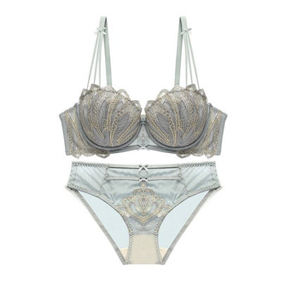 Uue mudeli naiste intiimne rinnahoidja ja tikandiga aluspükste komplekt