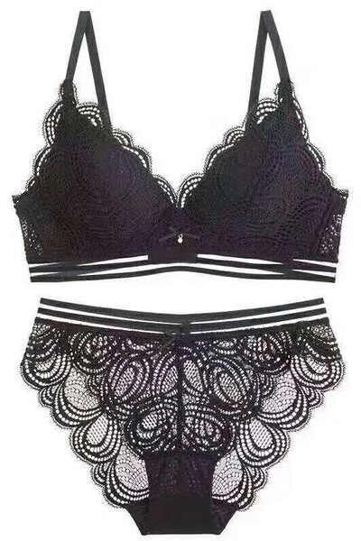 Női csipke melltartó háromszög alakú kupakkal és béléssel