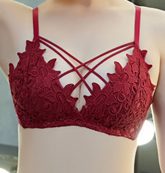 Naujas intymių moteriškų apatinių su siuvinėjimais modelis - liemenėlės ir kelnaičių komplektas