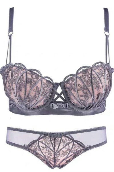 Intimno žensko donje rublje s podesivim naramenicama - komplet grudnjak i gaćice
