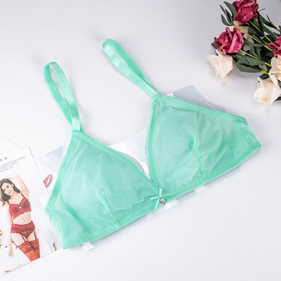 Naiste naistepesu rinnahoidja ja stringide komplekt võrguga