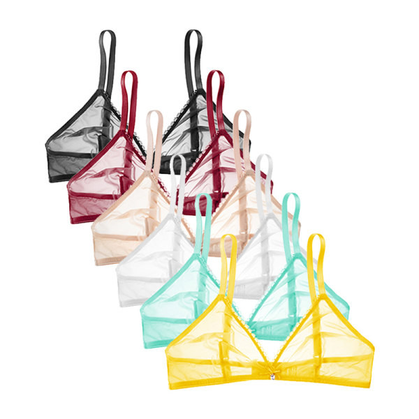 Naiste naistepesu rinnahoidja ja stringide komplekt võrguga