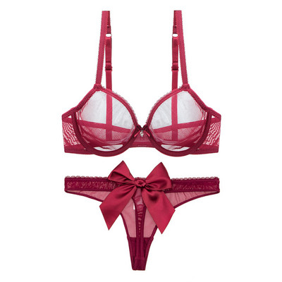 Intim női fehérnemű kétrészes melltartó és tanga szalaggal