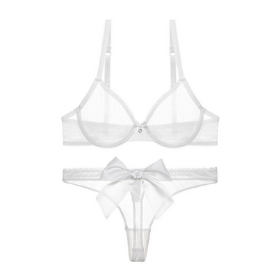 Intim női fehérnemű kétrészes melltartó és tanga szalaggal