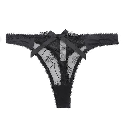 Intiimsed naiste stringid paela ja tikandiga