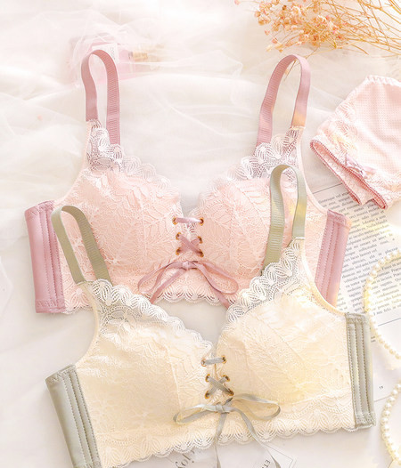 Intiimne naiste pitspesu – nööriga rinnahoidja ja aluspükste komplekt