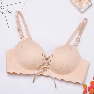 Moteriška liemenėlė su paminkštinimu ir raišteliais