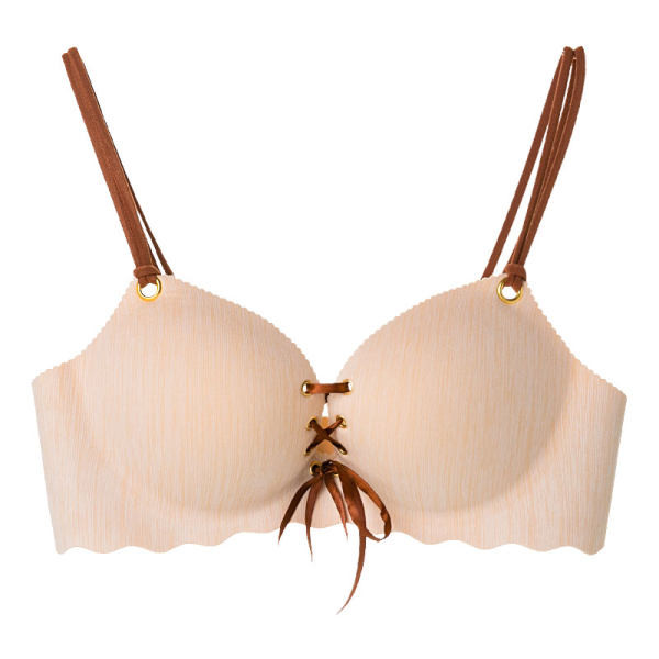 Moteriška liemenėlė su paminkštinimu ir raišteliais