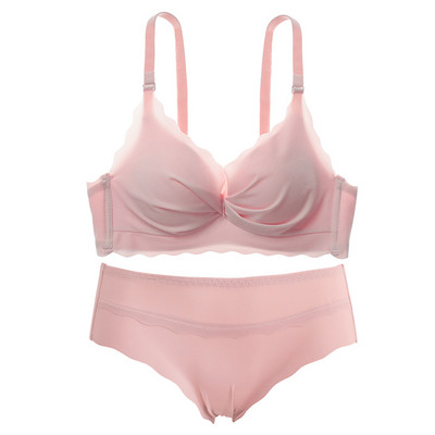 Intiimne naiste õmblusteta aluspesu kaheosaline rinnahoidja ja aluspükste komplekt