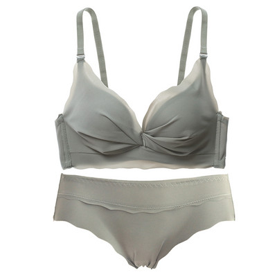 Intiimne naiste õmblusteta aluspesu kaheosaline rinnahoidja ja aluspükste komplekt
