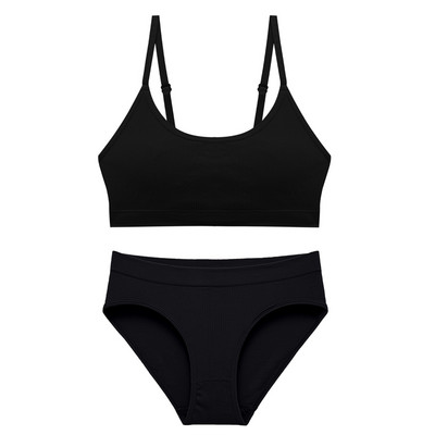 CINOON besiūlių liemenėlių rinkinys Push Up liemenėlė+ kelnaitės Brassiere fitneso apatinis trikotažas apatinis trikotažas moteriškas minkštas patogus seksualus, elastingas kostiumas