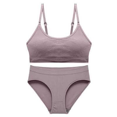 CINOON besiūlių liemenėlių rinkinys Push Up liemenėlė+ kelnaitės Brassiere fitneso apatinis trikotažas apatinis trikotažas moteriškas minkštas patogus seksualus, elastingas kostiumas
