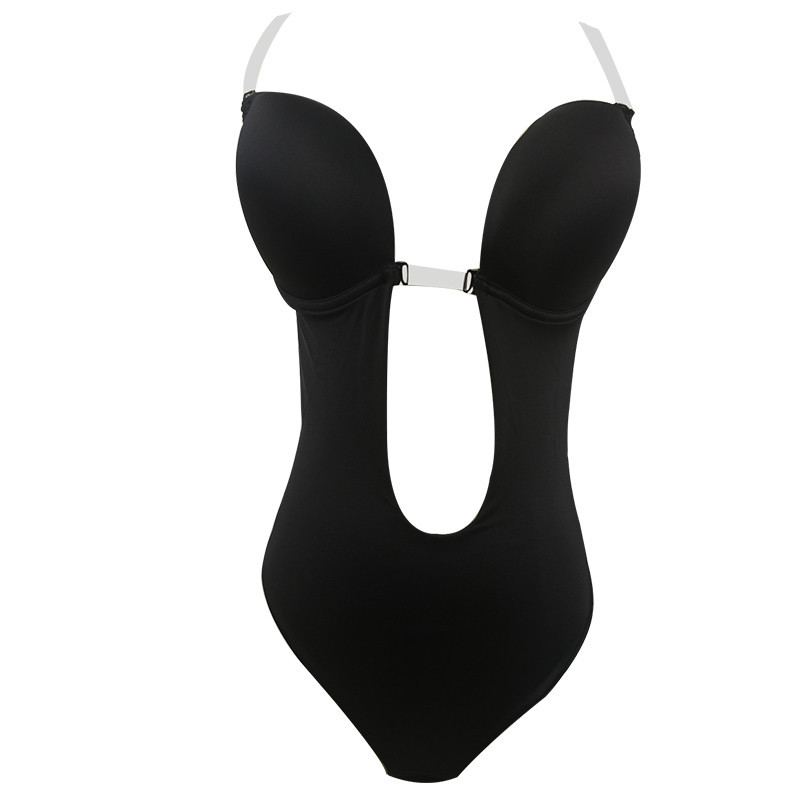 Bralette Melltartók Női Szexi hát nélküli melltartó Merülő melltartó Bodysuit tanga láthatatlan melltartó ruhapánthoz BH melltartó elülső fehérnemű