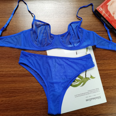 DM hálós átlátszó varrat nélküli melltartó szett női fehérnemű szett divatos női bralette Secret szexi fehérnemű 2 db melltartó+bugyi szettek