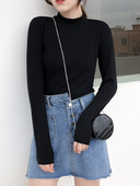 Naiste pluus puhas mudel pikkade varrukatega