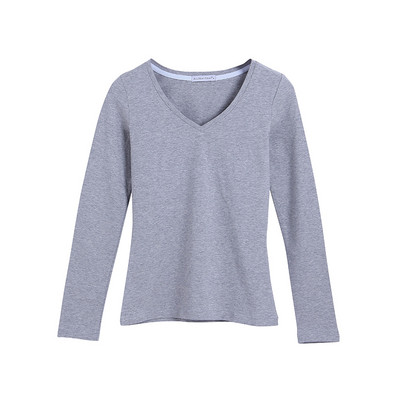 Sima női blúz hegyes nyakkivágással