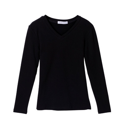 Sima női blúz hegyes nyakkivágással