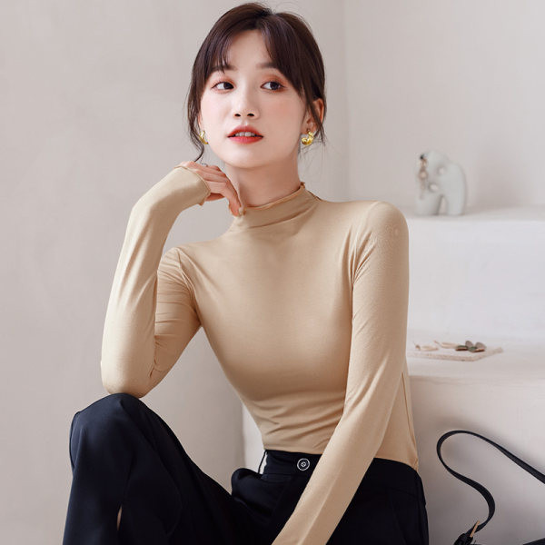 Naiste puhta mustriga pikkade varrukatega polosärk