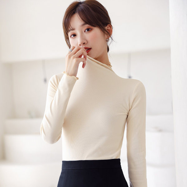 Naiste puhta mustriga pikkade varrukatega polosärk