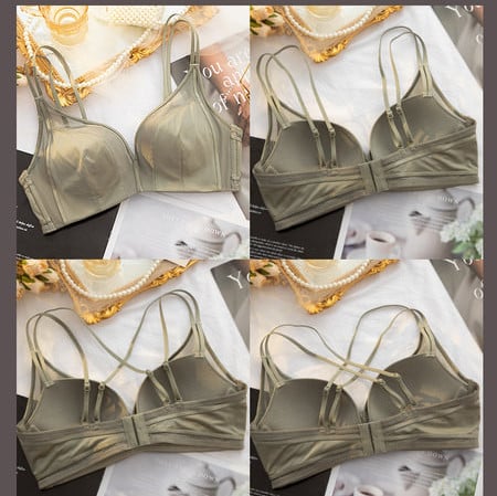 Naiste ühevärviline topeltrihmaga rinnahoidja tüüpi aluspesu