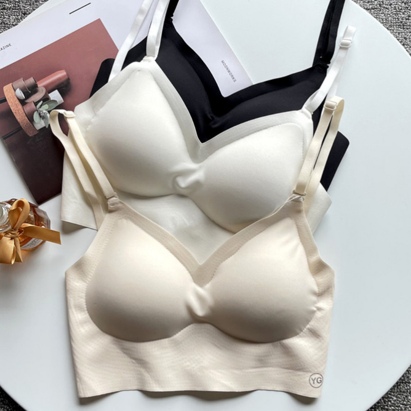 Nematoma liemenėlė be nugarėlės apyrankės moteriškos liemenėlės be apatinių siūlų, besiūlių apatinių apynasrių viršus atvira nugara liemenėlė Sexy Camisole