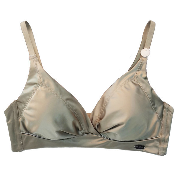 Fényes hatású, háromszög alakú kupa alakú női melltartó