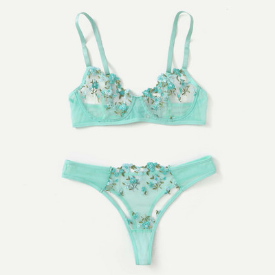 Dot Mesh csipke fehérnemű szett Underwire átlátszó melltartó szexi fehérnemű melltartó és bugyi átlátszó intim