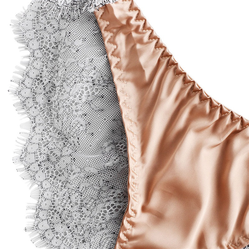 Set de lenjerie erotică transparentă cu ochiuri subțiri din trei piese, cusături din dantelă pentru femei, lenjerie de corp sexy, sutien și chiloți