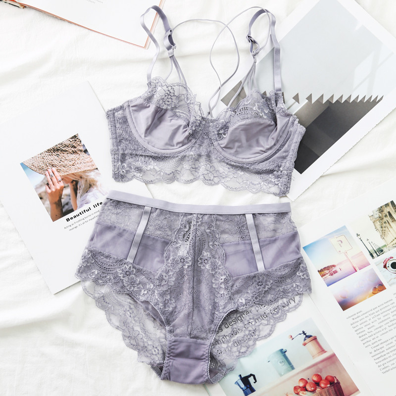 TERMEZY Classic Bandage Pink liemenėlių rinkinys apatinis apatinis trikotažas Push Up Brassiere nėriniuotas apatinių komplektas Seksualus kelnaitės aukštu juosmeniu moterims apatinis trikotažas