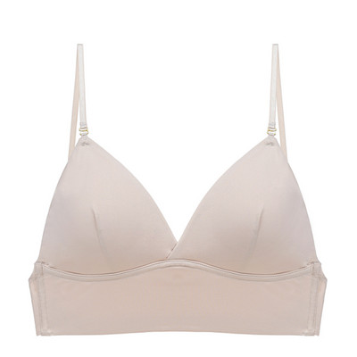 Női hát nélküli szexi melltartó Stílusos csipke varrat nélküli bralette háromszög kupa láthatatlan csont nélküli melltartók ruhához puha vékony fehérnemű