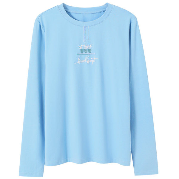 Bluza de dama model nou cu broderie si maneca lunga