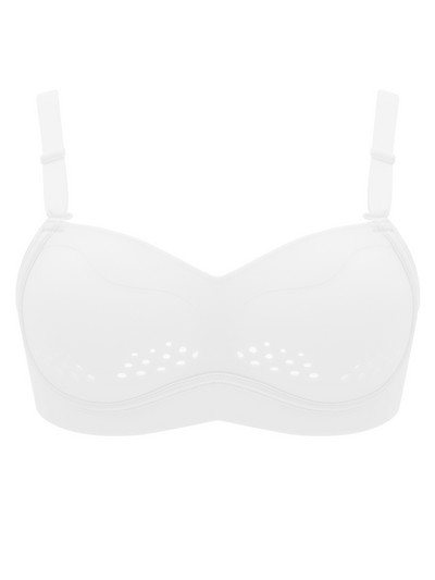 Moteriška liemenėlė iš kvėpuojančios medžiagos ir plačiomis petnešėlėmis