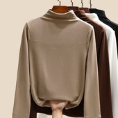 Naiste polokraega pluus mitmes värvitoonis