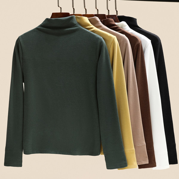 Naiste polokraega pluus mitmes värvitoonis