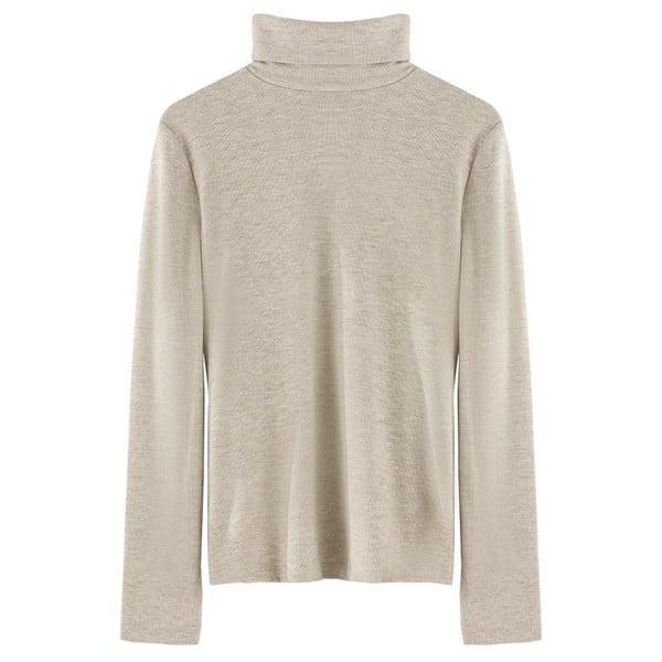 Moteriška palaidinė su polo apykakle ir metaliniais elementais