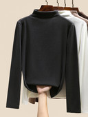 Naiste vabaaja kõrge kraega pluus - mitut värvi